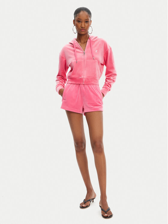 Juicy Couture Juicy Couture Mikina Iccle JCWAS125308 Růžová Loose Fit