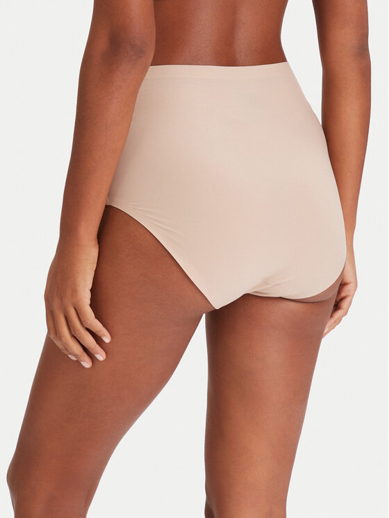 Chantelle Chantelle Klasikinės kelnaitės aukštu juosmeniu Soft Stretch Plus Size C11370 Smėlio
