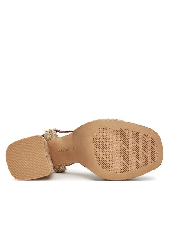 Tommy Hilfiger Tommy Hilfiger Espadrillid Rope Heel Platform Sandal FW0FW08425 Beež