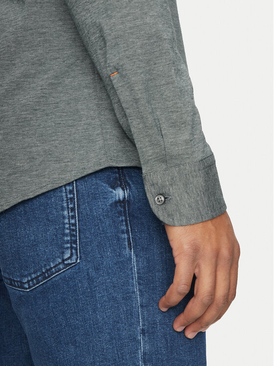 BOSS BOSS Сорочка Mysoft 50519748 Сірий Slim Fit