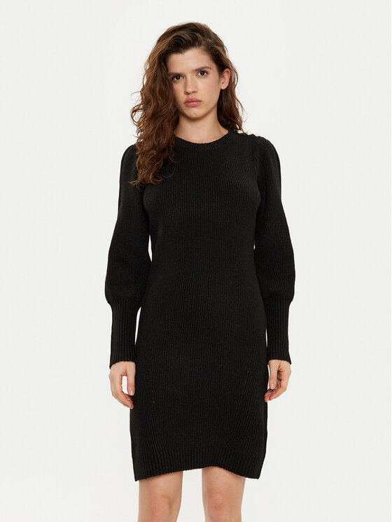 Gaudi Gaudi Kootud kleit 421BD13010 Must Regular Fit