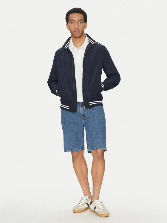 Guess Guess Bomber striukė M5GL28 WH762 Tamsiai mėlyna Regular Fit
