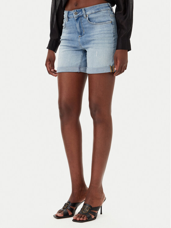 Liu Jo Pantaloncini di jeans UA5076 DS615 Celeste Regular Fit, taglia : 25