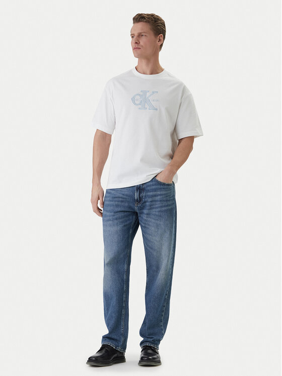 Calvin Klein Jeans Calvin Klein Jeans Póló LV04RF819G Fehér Regular Fit