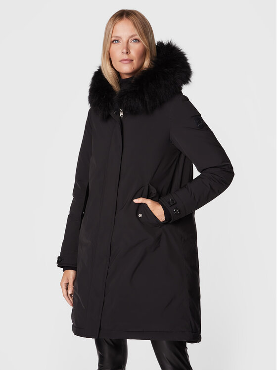 Woolrich Hanorac Keystone CFWWOU0715FRUT3128 Negru Regular Fit CFWWOU0715FRUT3128 imagine noua