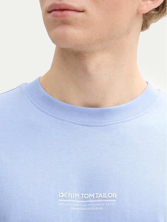 Tom Tailor Denim Tom Tailor Denim T-Shirt 1045021 Světle modrá Relaxed Fit