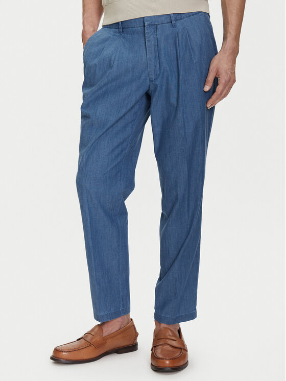 Baldessarini Baldessarini Chino nohavice B1 19127.1366 Modrá Regular Fit