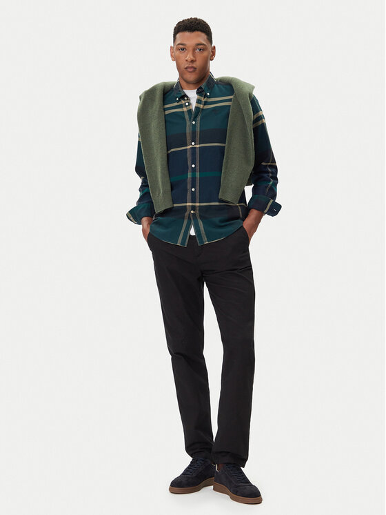 Barbour Barbour Светр Case Fair MKN1027BK52 Чорний Regular Fit