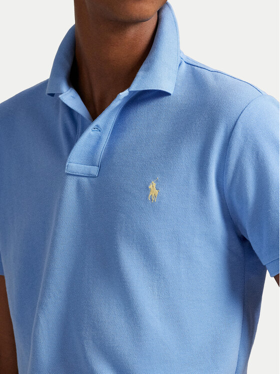 Polo Ralph Lauren Polo Ralph Lauren Polo 710680784461 Błękitny Custom Slim Fit