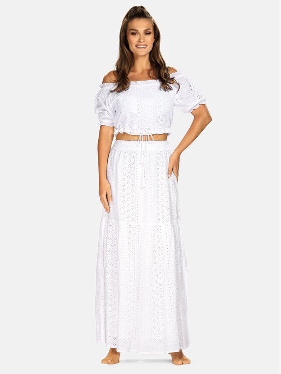 Feba Feba Gonna maxi F228 Bianco