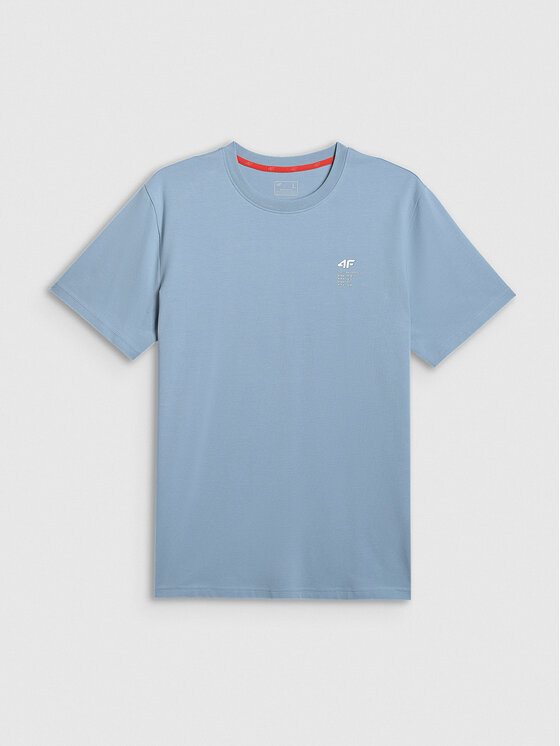 4F 4F T-Shirt COMMERCIAL 3 Niebieski jasny Regular Fit