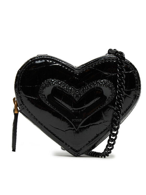 PINKO Peňaženka na mince Heart Pills Holder . AI 24-25 PCPL 103835 Z1SY Čierna