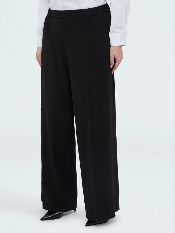 Fiorella Rubino Fiorella Rubino Pantaloni di tessuto P011L002301N033 Nero Over Fit