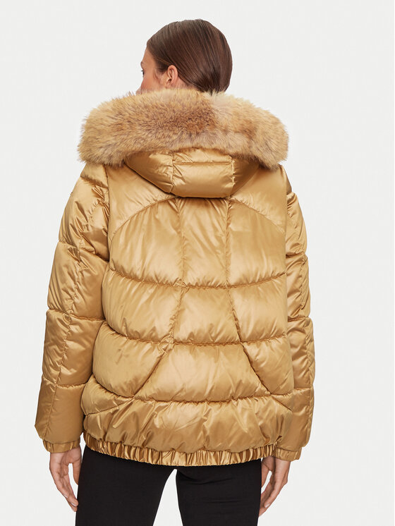Geox Geox Зимно яке Backsie W4628S T2843 F5233 Бежов Regular Fit