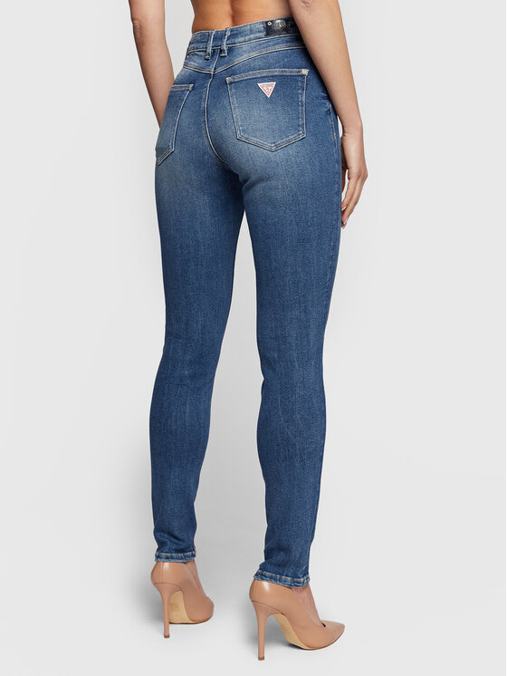 Guess Guess Džinsi W3RA28 D4W92 Zils Skinny Fit