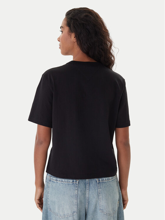 Tommy Jeans Tommy Jeans Tričko Badge DW0DW22202 Čierna Boxy Fit