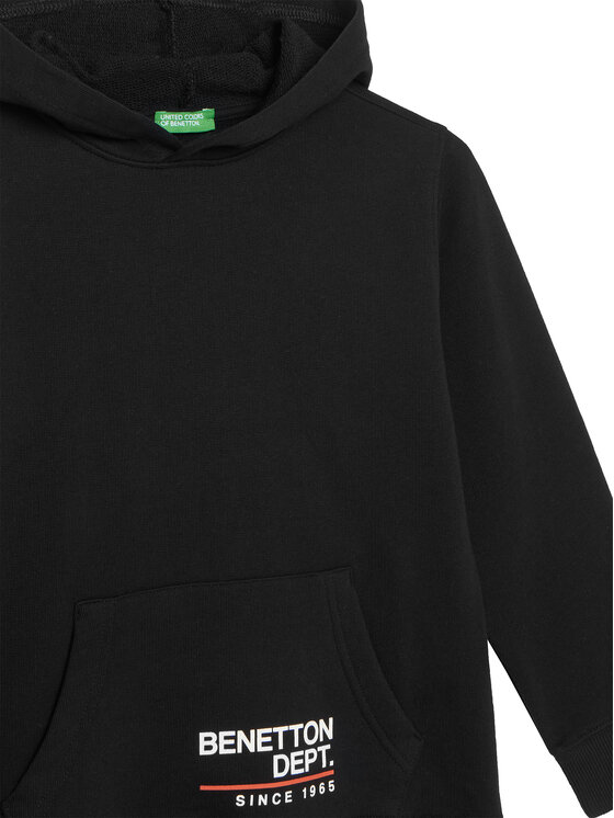 United Colors Of Benetton United Colors Of Benetton Majica dugih rukava 3J68C204V Crna Regular Fit