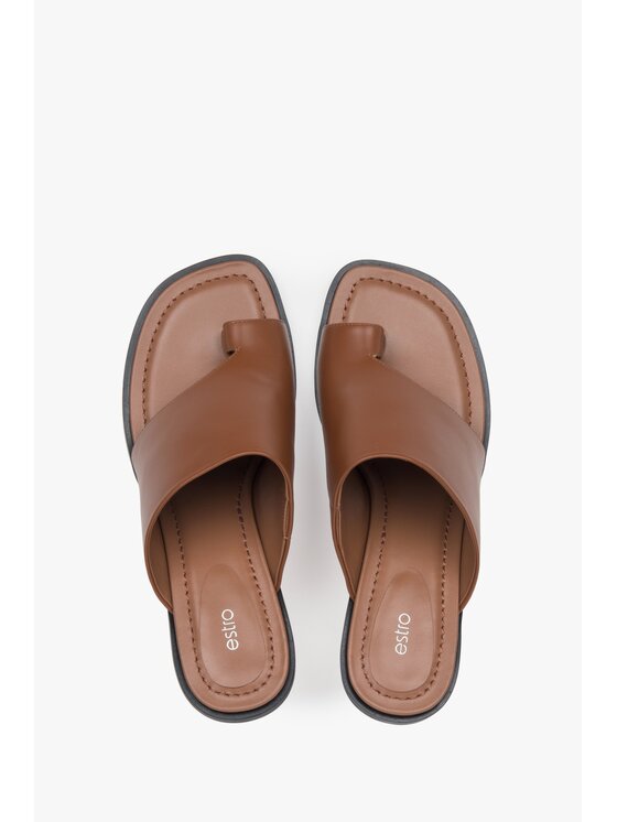 Estro Estro Παντόφλες ER00117186 Καφέ