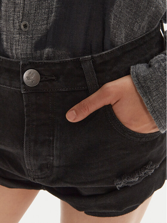 One Teaspoon One Teaspoon Τζιν σορτσάκια Bandit 22620C Μαύρο Relaxed Fit