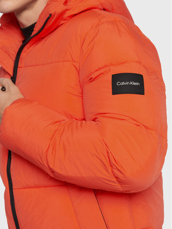 Calvin Klein Calvin Klein Žieminė striukė Crinkle K10K110336 Oranžinė Regular Fit