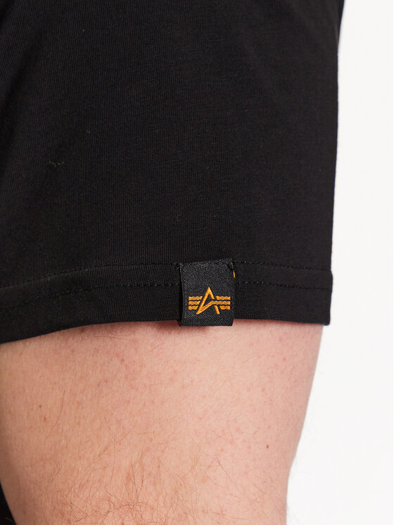 Alpha Industries Alpha Industries Tričko Backprint T 128507 Čierna Regular Fit
