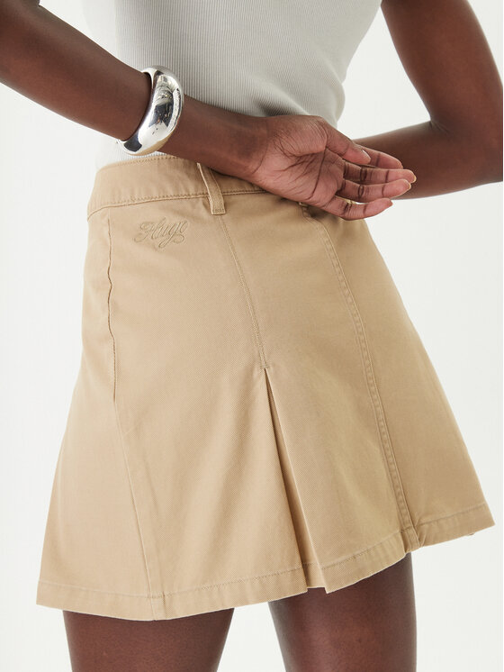 HUGO HUGO Spódnica jeansowa Rundale-2_B 50557342 Beżowy Regular Fit