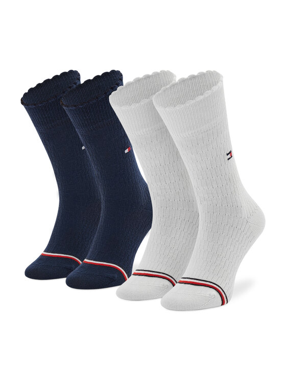 Set di 2 paia di calzini lunghi da bambini Tommy