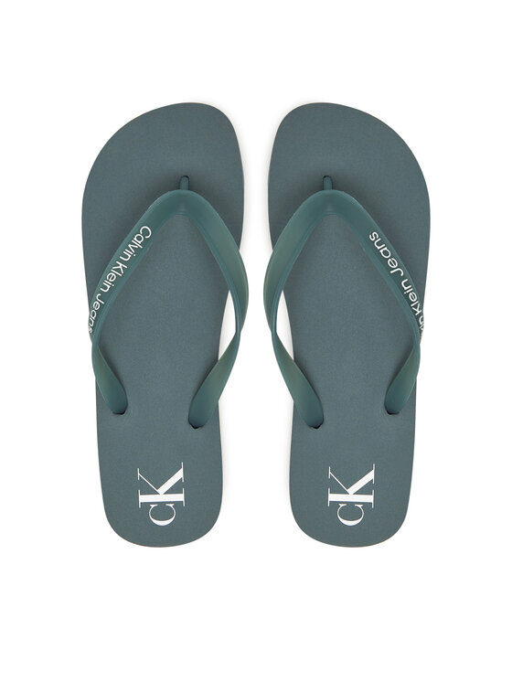 Calvin Klein Jeans Calvin Klein Jeans Zehentrenner Beach Sandal Transparent Tpu YM0YM01267 Türkisfarben