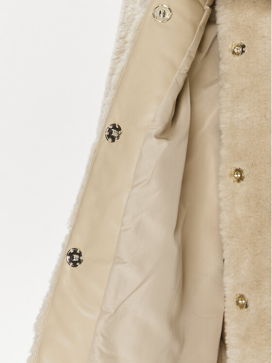 Liu Jo Liu Jo Pelliccia MF3176 ES002 Beige Relaxed Fit