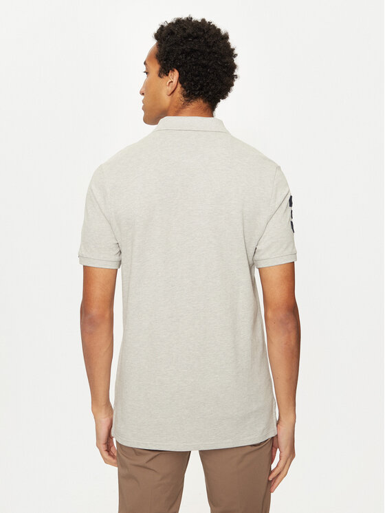 U.S. Polo Assn. U.S. Polo Assn. Тениска с яка и копчета MUP3313 Сив Regular Fit