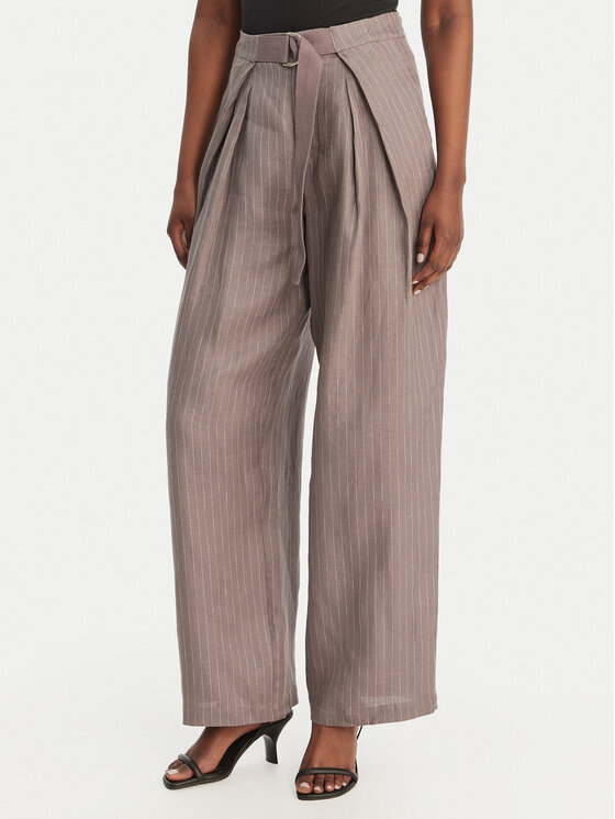 Eleh Eleh Stoffhose SS260028 Grau Oversize