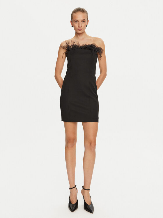 Marella Marella Abito da cocktail Lira 2423226072 Nero Slim Fit