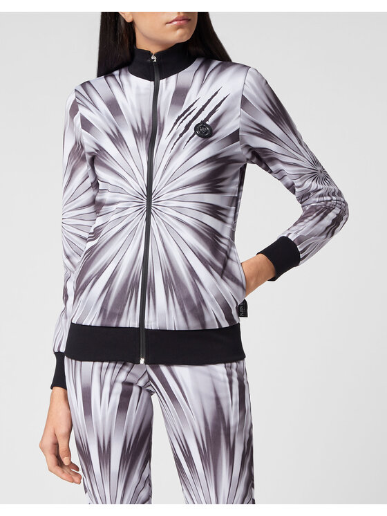 Plein Sport Plein Sport Komplet top i spodnie 3501 Biały Regular Fit
