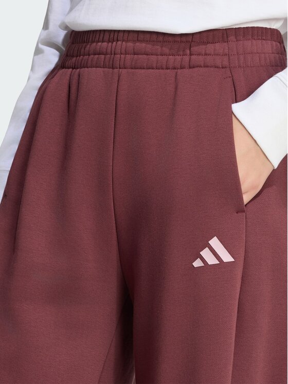 adidas adidas Spodnie materiałowe 170200 Czerwony ciemny Loose Fit