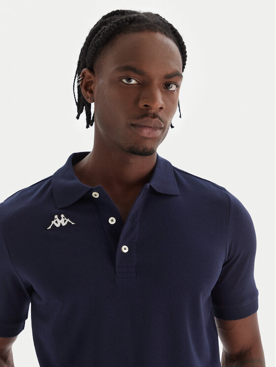 Kappa Kappa Polo Logo Sharas Mss 302B3D0 Granatowy Regular Fit
