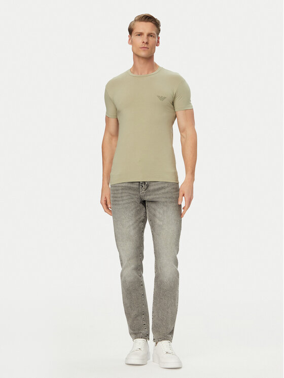 Emporio Armani Underwear Emporio Armani Underwear T-Shirt EM000375 AF18890 U8046 Zielony Slim Fit