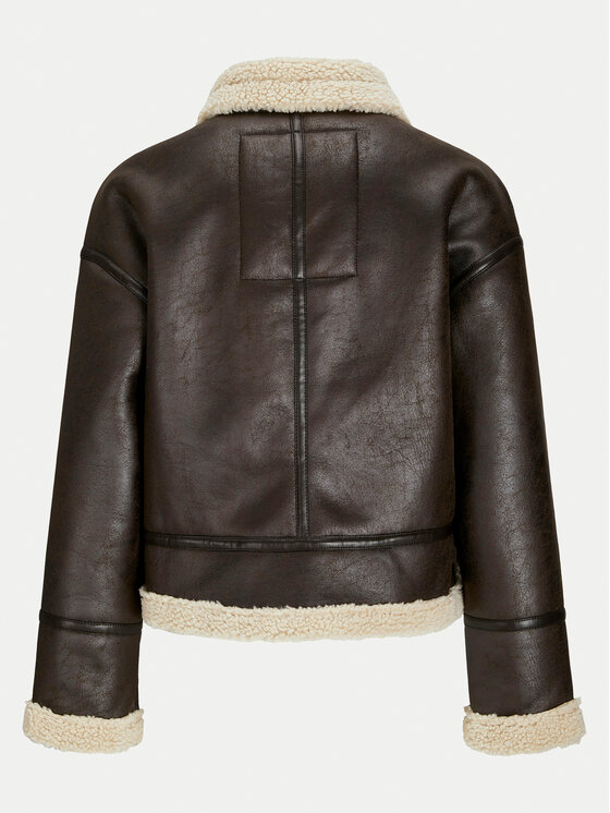 JJXX JJXX Jakna iz umetnega usnja Yolanda 12259326 Rjava Regular Fit