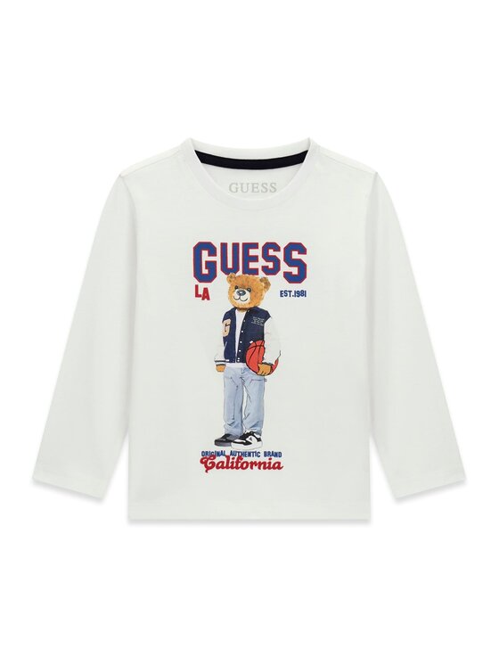 Guess Kids Guess Kids T-Shirt 183055 Bílá Classic Fit