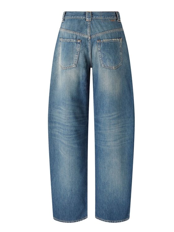 PINKO PINKO Τζιν Eloise egg ocean wave denim Μπλε Regular Fit
