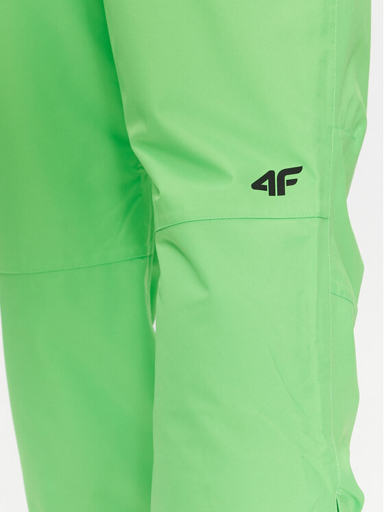 4F 4F Spodnie narciarskie 4FAW23TFTRM361 Zielony Regular Fit