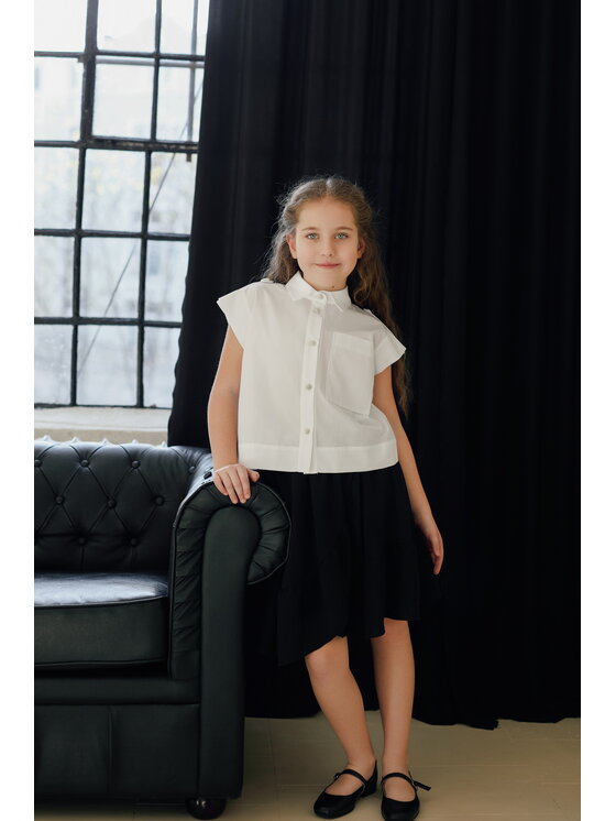 SLY SLY Spódnica 5S-309B Granatowy Comfortable Fit