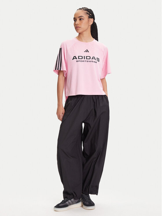 adidas adidas Majica Tiro x Common Goal Jacquard JL9213 Roza Loose Fit