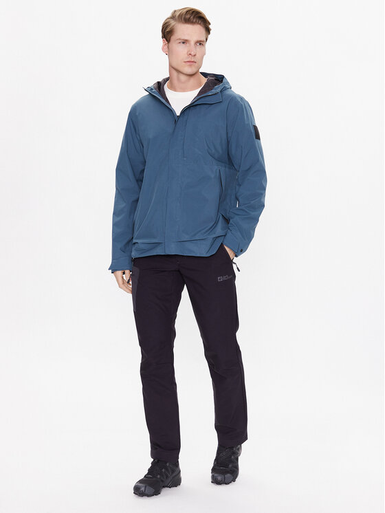 Jack Wolfskin Jack Wolfskin Větrovka Goldgewann 1115761 Modrá Regular Fit