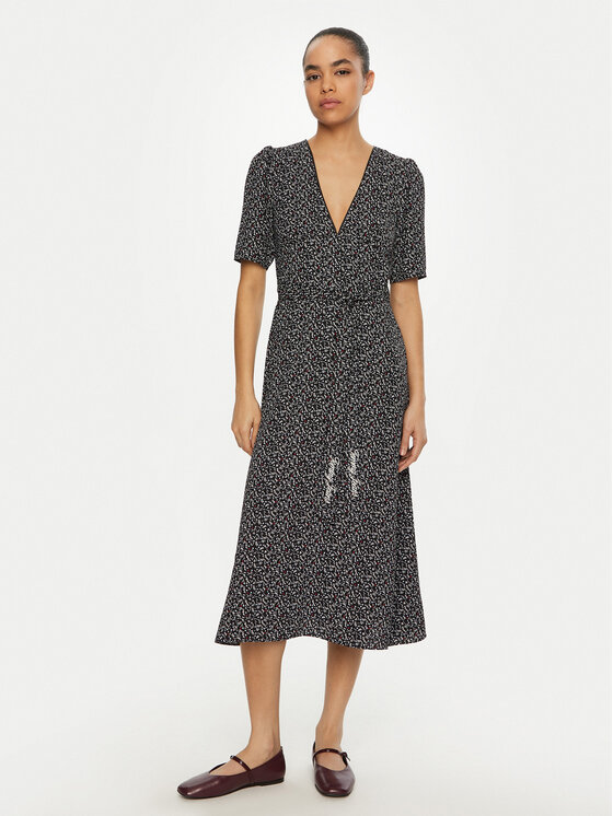 Tommy Jeans Tommy Jeans Igapäevane kleit DW0DW20450 Must Regular Fit
