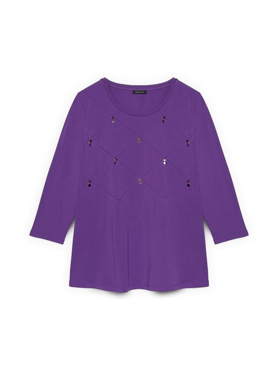 Fiorella Rubino Fiorella Rubino T-shirt G095L008772N029 Viola A-Line Fit