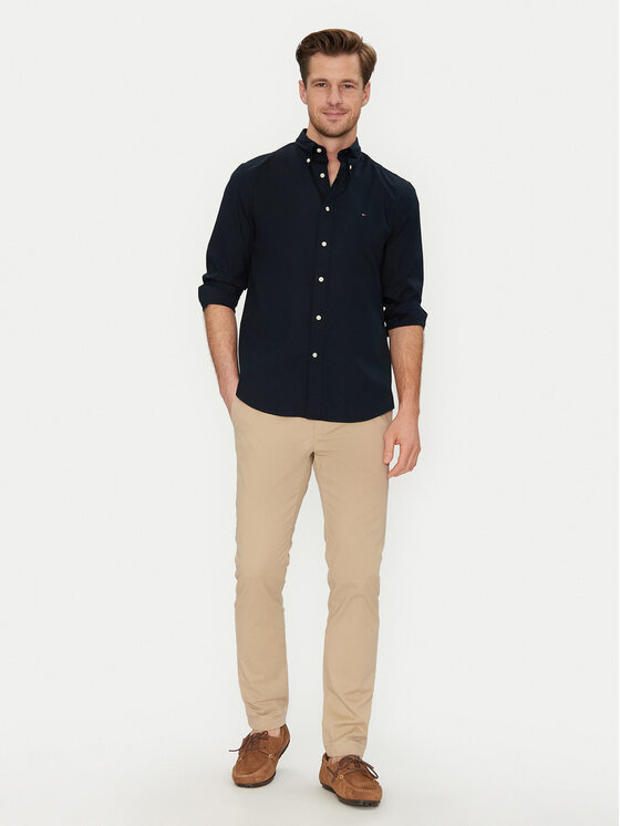Tommy Hilfiger Tommy Hilfiger Hemd Core Flex MW0MW39988 Dunkelblau Regular Fit