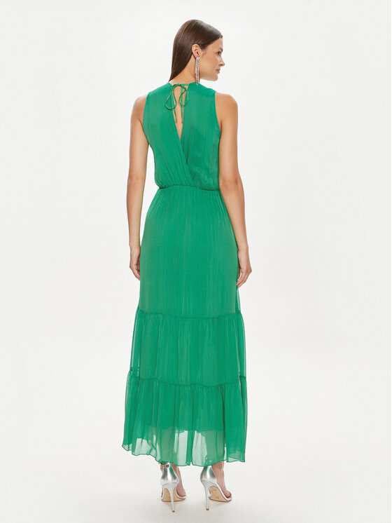 Haveone Haveone Poletna obleka AFF-L010 Zelena Regular Fit