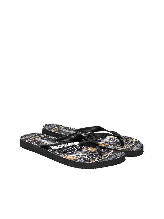Japonki PHILIPP PLEIN, Rozmiar 40, Czarne, IMPS901