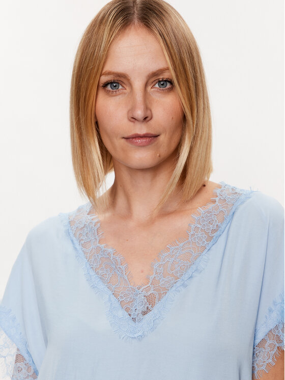 Marc Aurel Marc Aurel Bluse 6061 1000 93144 Himmelblau Regular Fit
