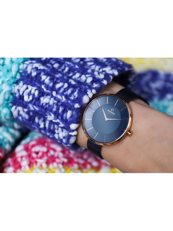 Obaku Obaku Zegarek V185LXVLML Niebieski
